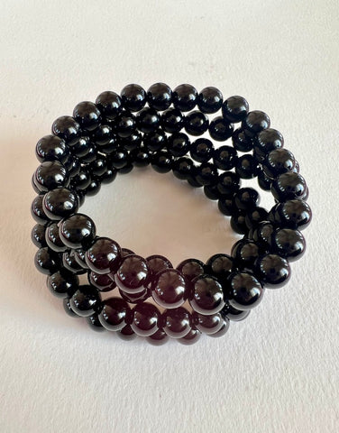 BLACK TOURMALINE 8MM BRACELET