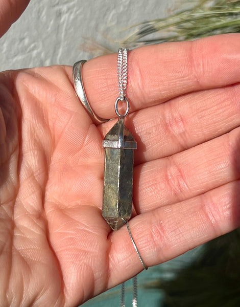 Pyrite Point D.T Pendant