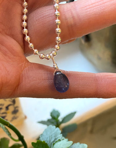 Tanzanite Teardrop Pendant