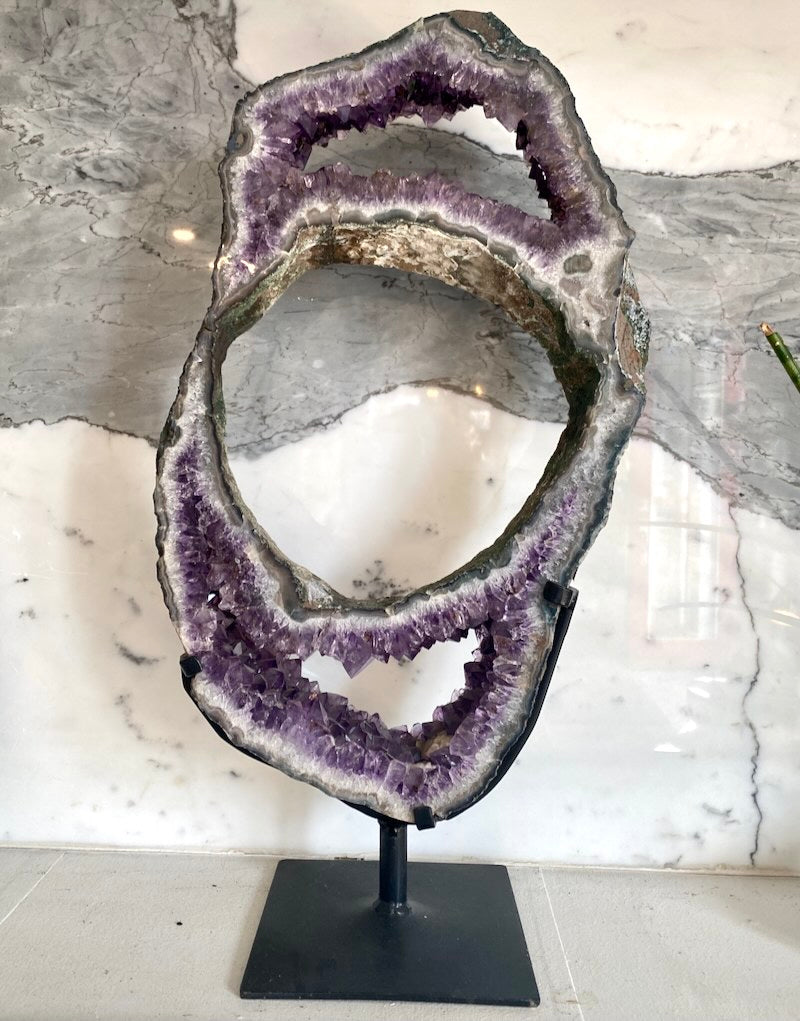 Amethyst Stalagtite Slice #2