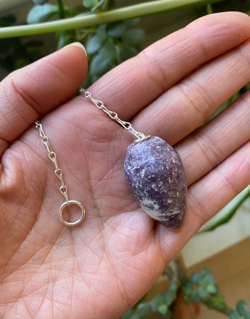 Lepidolite Pendulum