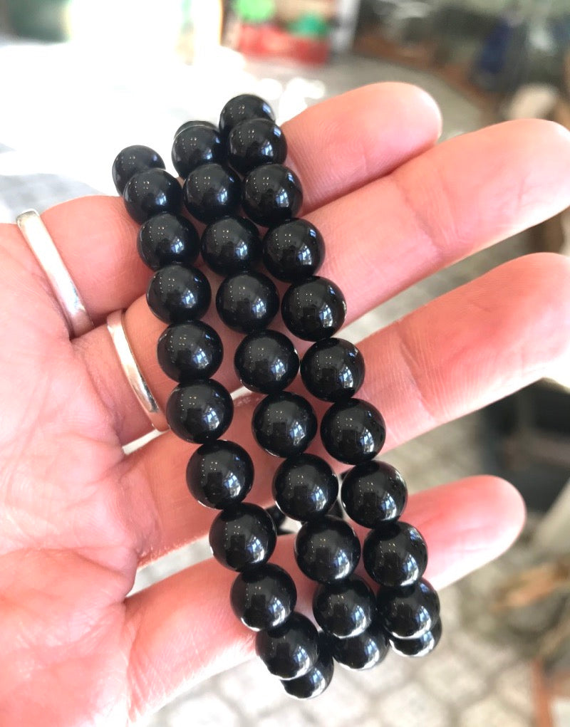 Obsidian Black - 8mm Round