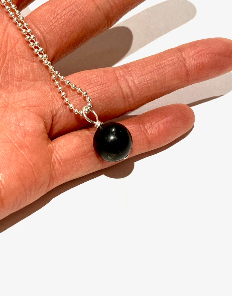 SHUNGITE PENDANT - BALL