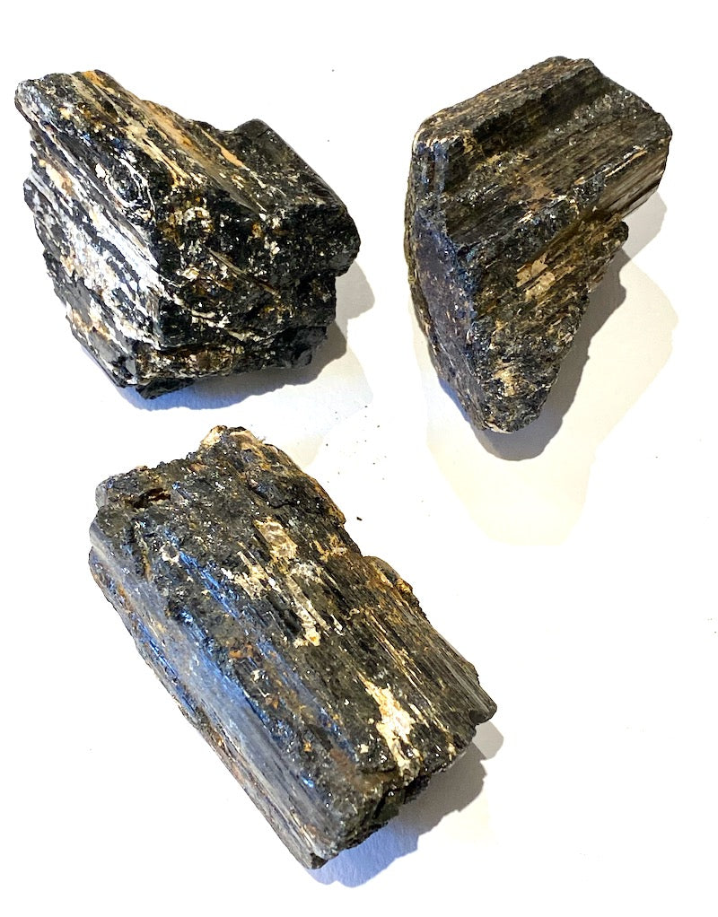 Tourmaline - Black  Raw Chunks L