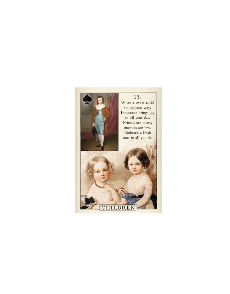 BLUE BIRD LENORMAND  FORTUNE TELLING CARDS