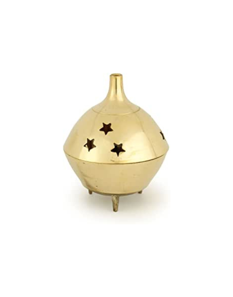 BRASS BURNER- 3 LEGGED STAR