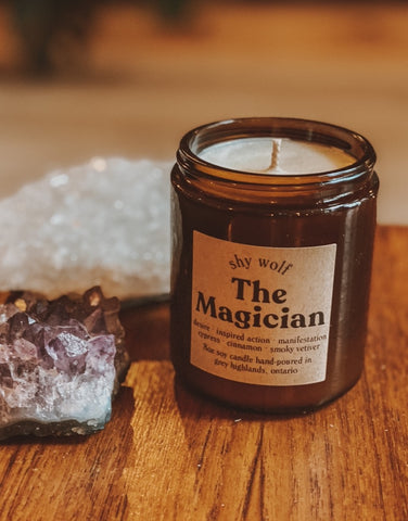 SHY WOLF CANDLE - THE MAGICIAN