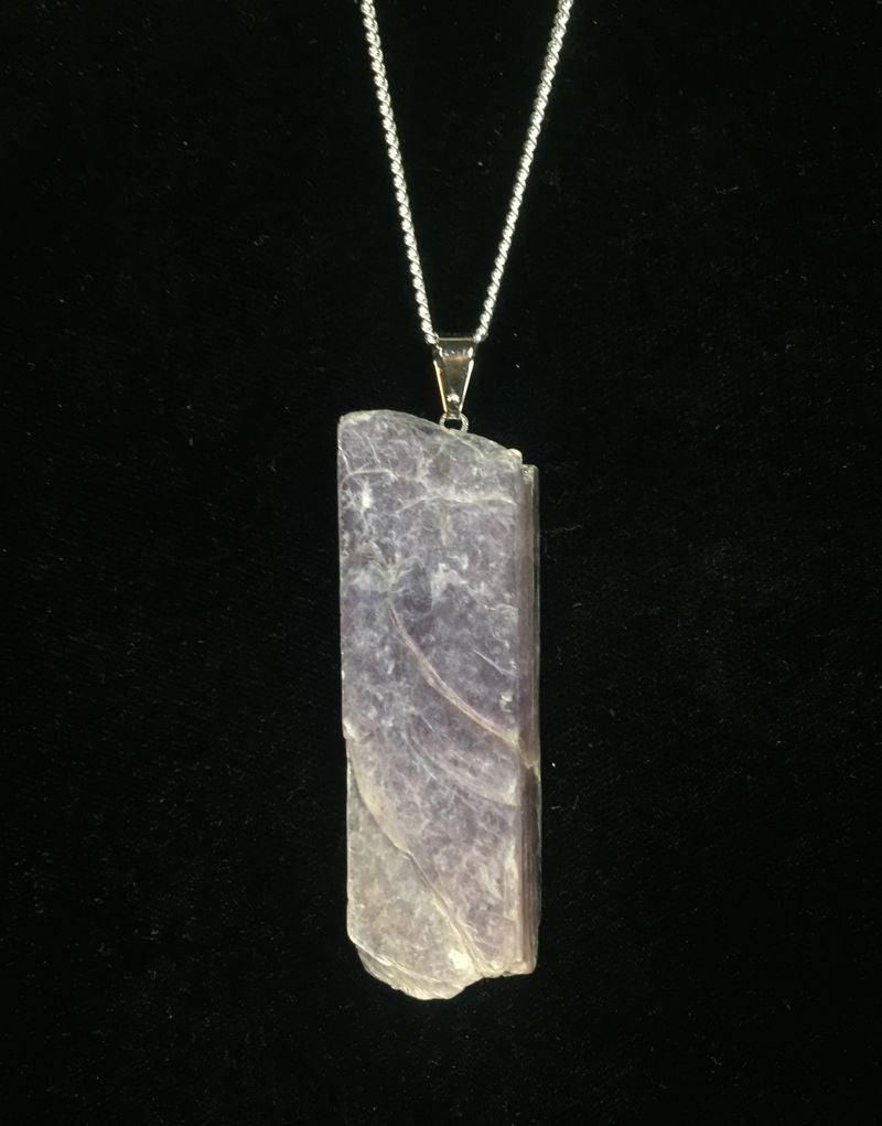 LEPIDOLITE PENDANT - RAW