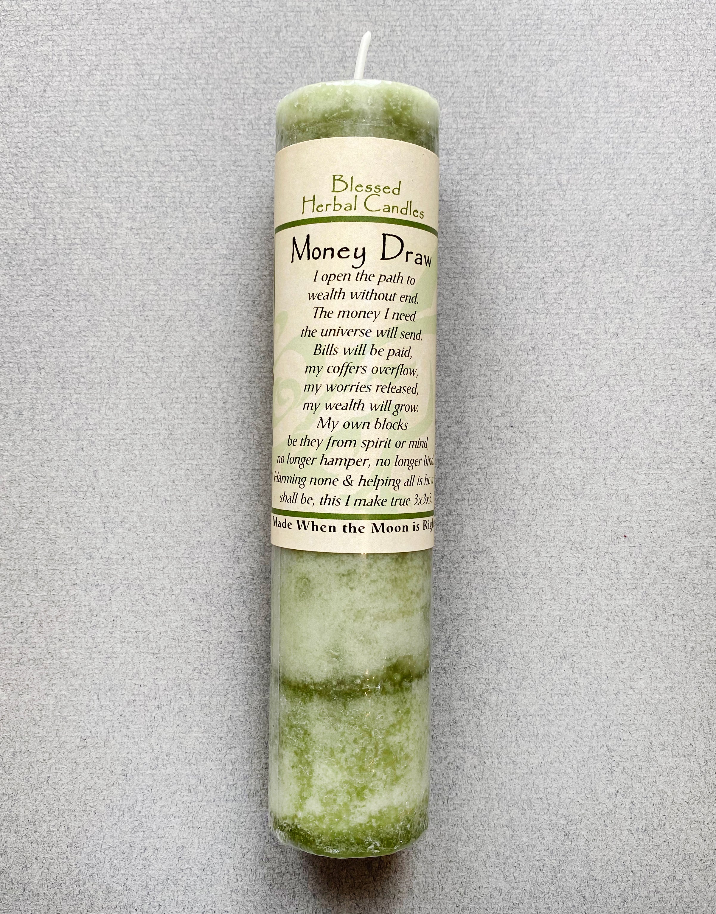 SPELL - TALL CANDLE - MONEY DRAW