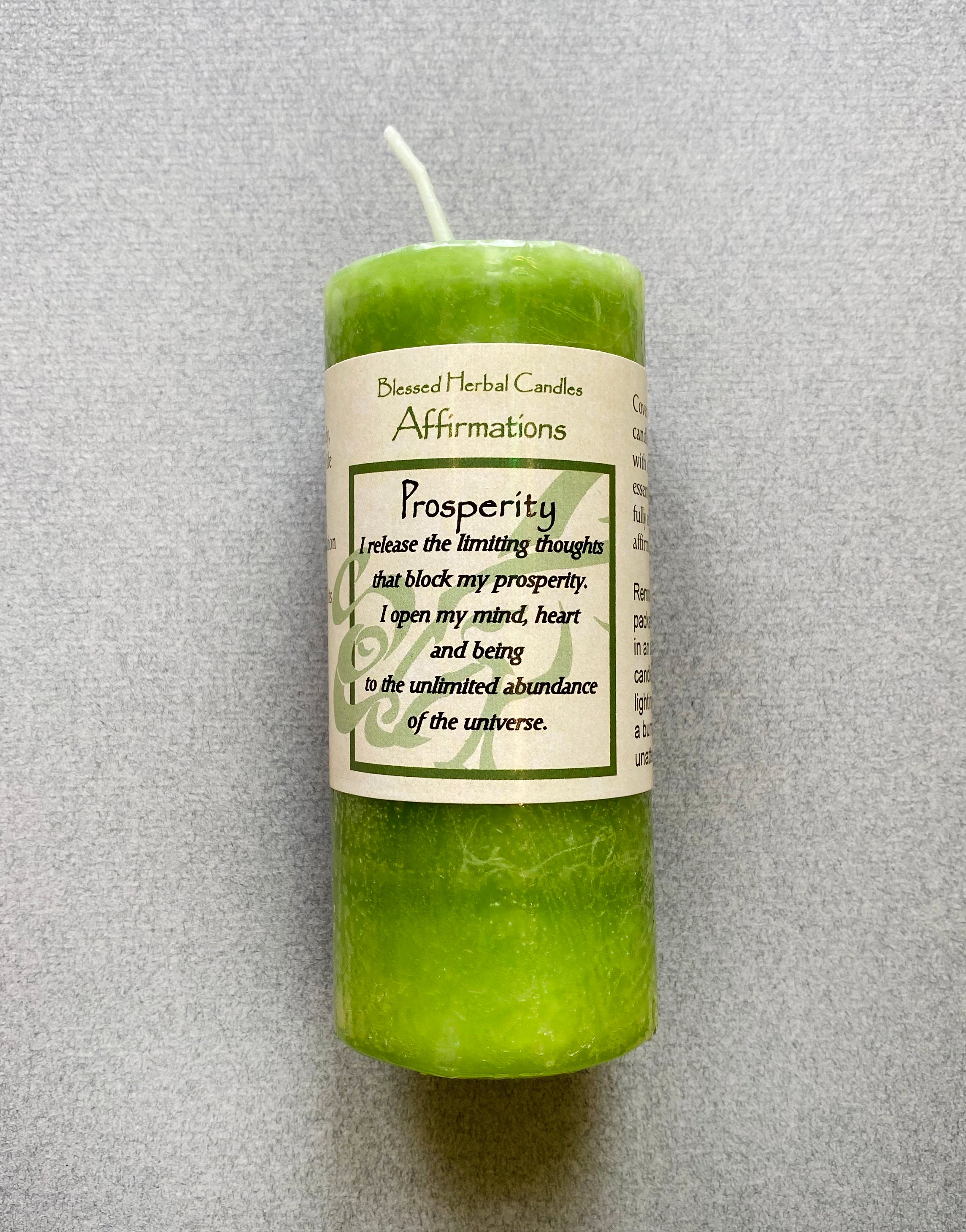 SPELL - SHORT CANDLE -  PROSPERITY