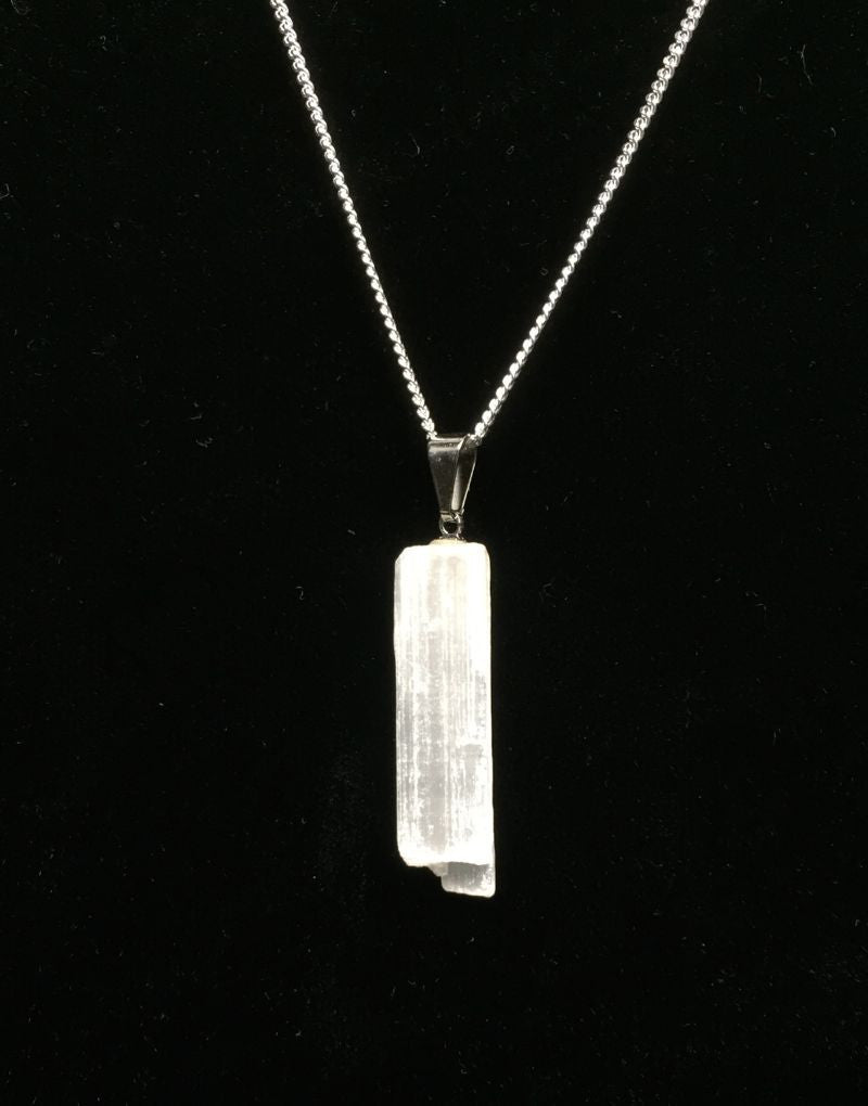 Selenite Pendants Selenite Pendants