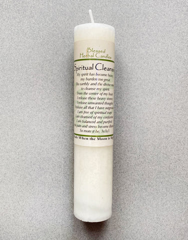 SPELL - TALL CANDLE - SPIRITUAL CLEANSING