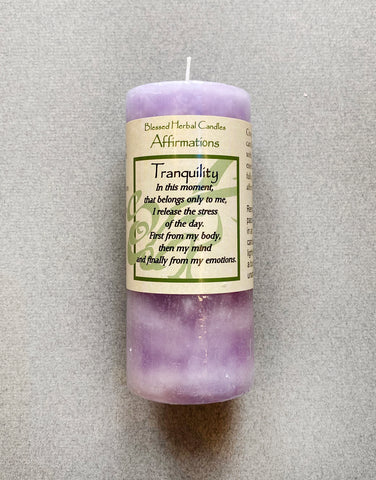 SPELL - SHORT CANDLE -  TRANQUILITY